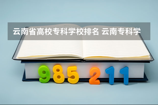 云南省高校专科学校排名 云南专科学校排名
